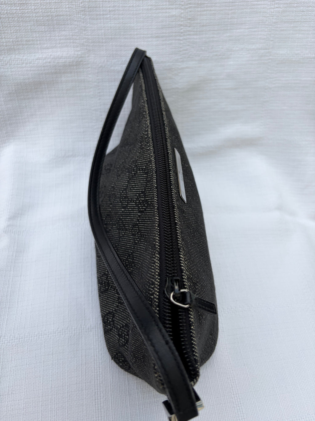 Gucci GG Canvas Canvas & Leather Hand bag Black