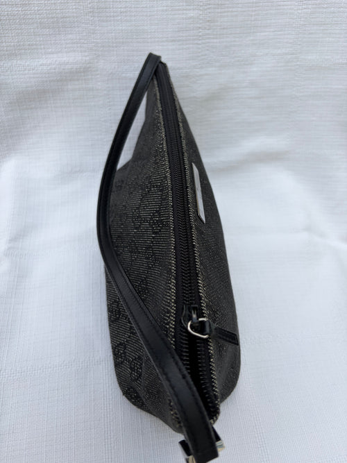 Gucci GG Canvas Canvas & Leather Hand bag Black