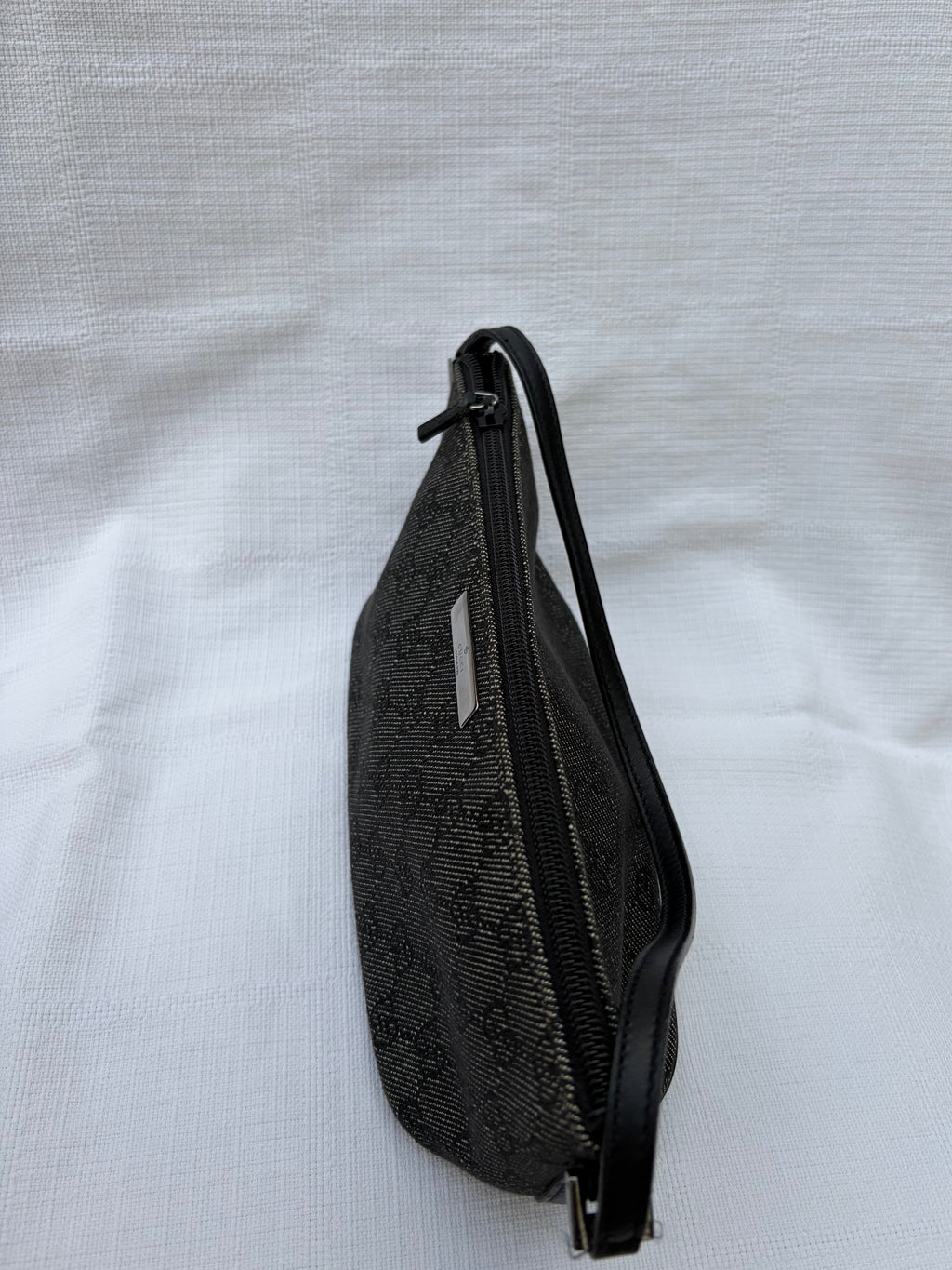Gucci GG Canvas Canvas & Leather Hand bag Black