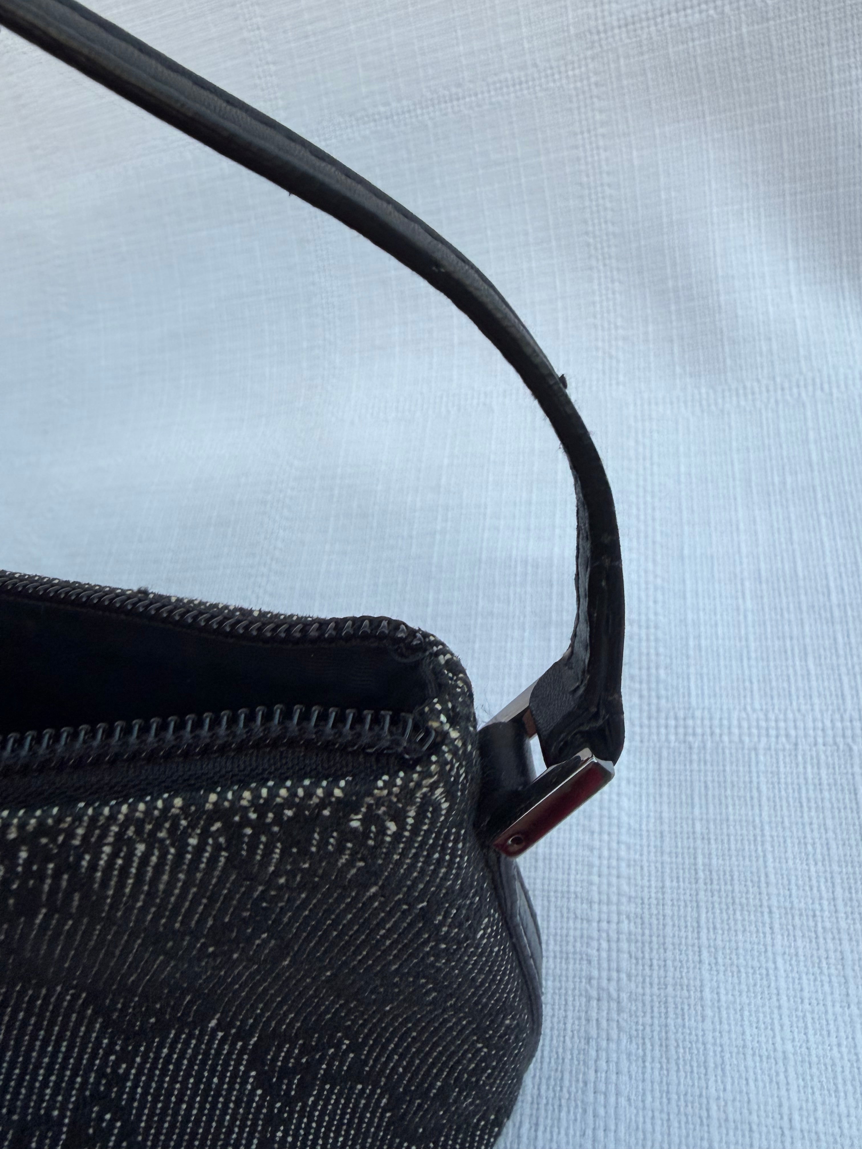Gucci GG Canvas Canvas & Leather Hand bag Black