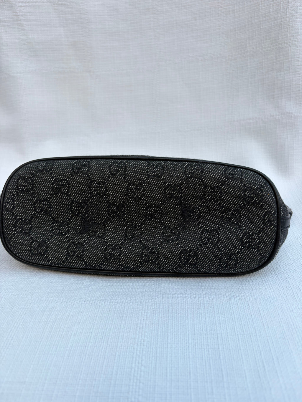 Gucci GG Canvas Canvas & Leather Hand bag Black